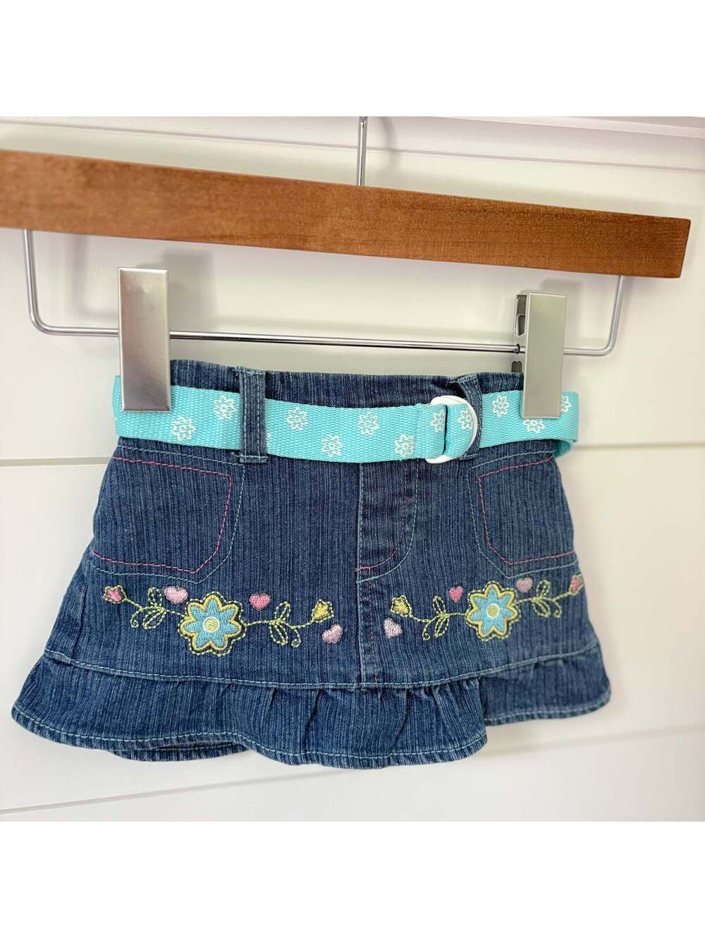 vintage y2k mon petit denim skirt
